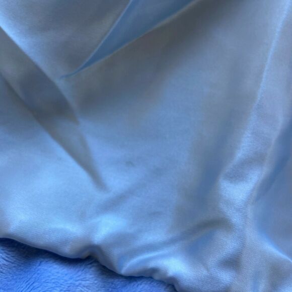 Just One Year Blue Elephant Security Blanket Rattle I LOVE YOU Nunu Lovey - Picture 6 of 7